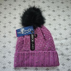 Grand Sierra Fleece Lined Puffball Hat